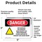 Signmission Hot Surface Sign, 3.5 in H x 5 in W, Vinyl Decal, Hot Surface! Hot Exhaust! High OS-2PACK-DS-D-35-L-2185 - alternate 2